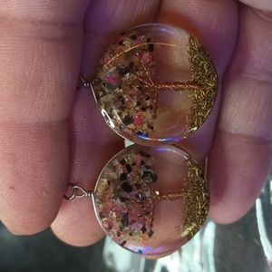 Tree of Life glass earrings